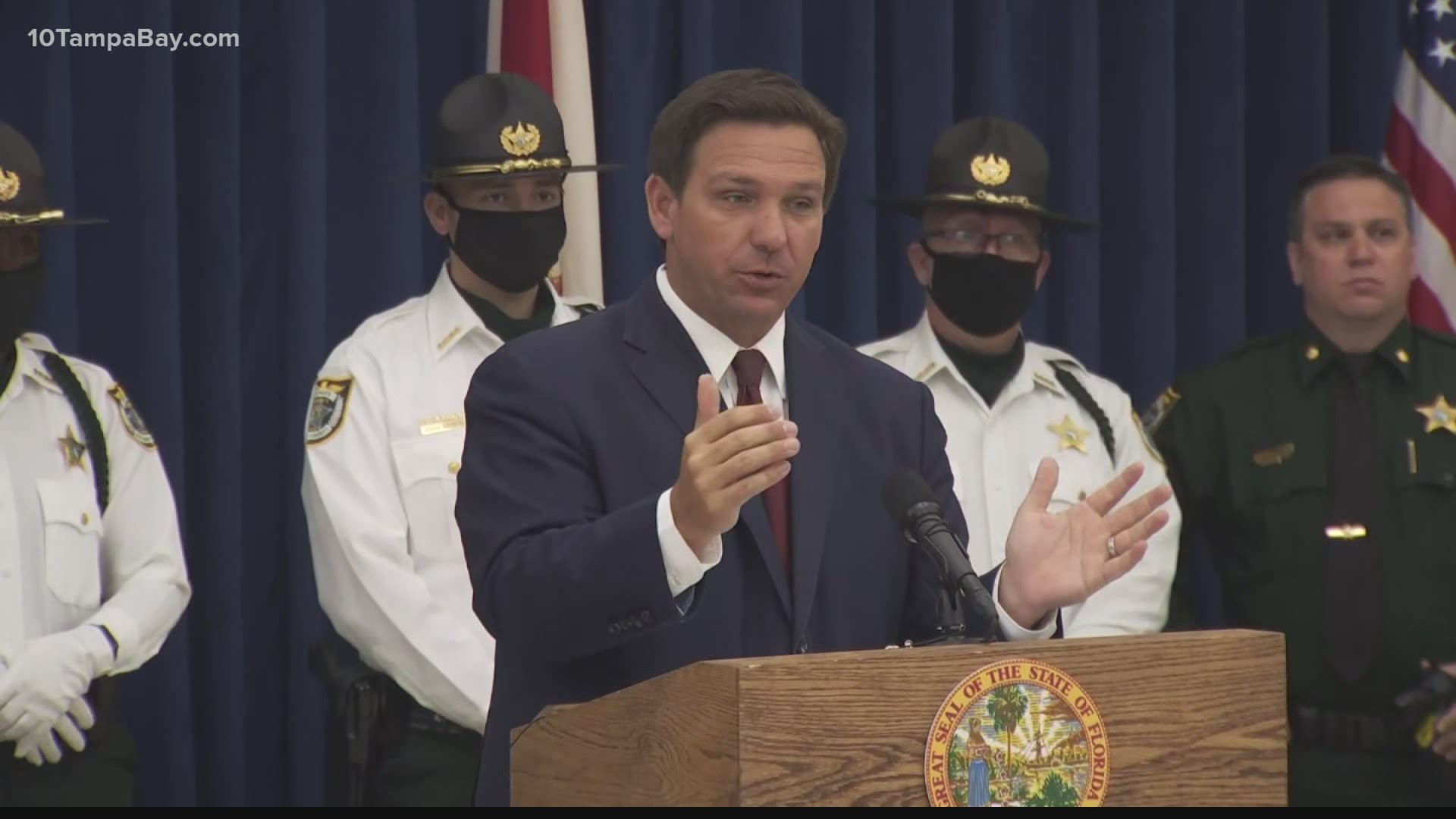 Gov. DeSantis says while the shipment expected on Monday or Tuesday does not appear to be impacted, the same certainly can't be kept for the future.