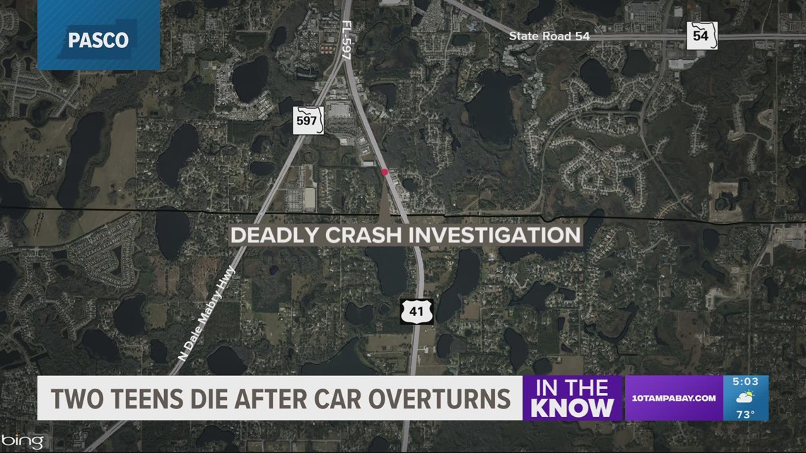 Two teens killed in Pasco County crash | wtsp.com