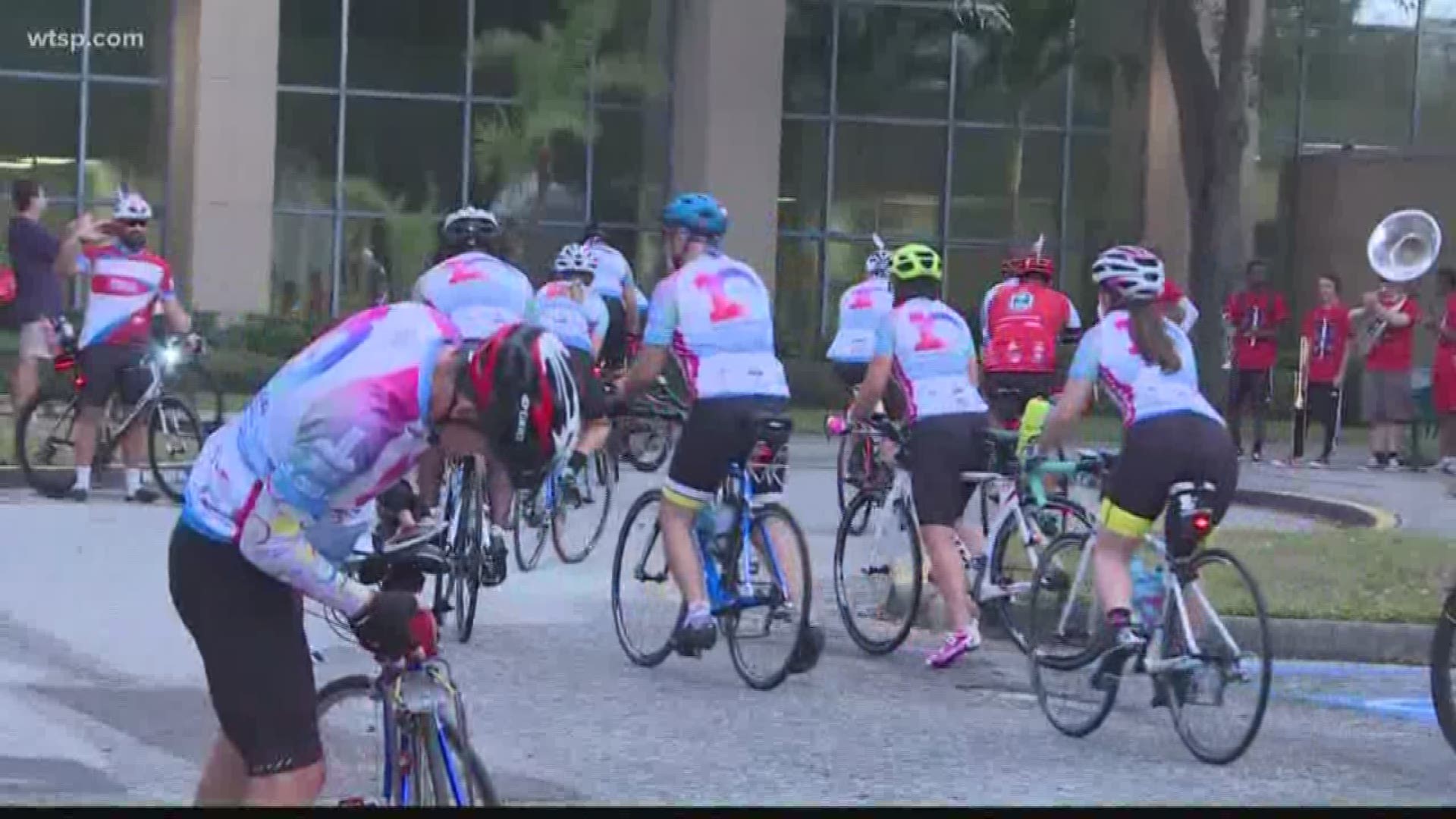 Thirty-seven bikers are making their way toward Tallahassee as part of the 10th annual Cure on Wheels bike ride. Each rider has a personal connection to cancer.
