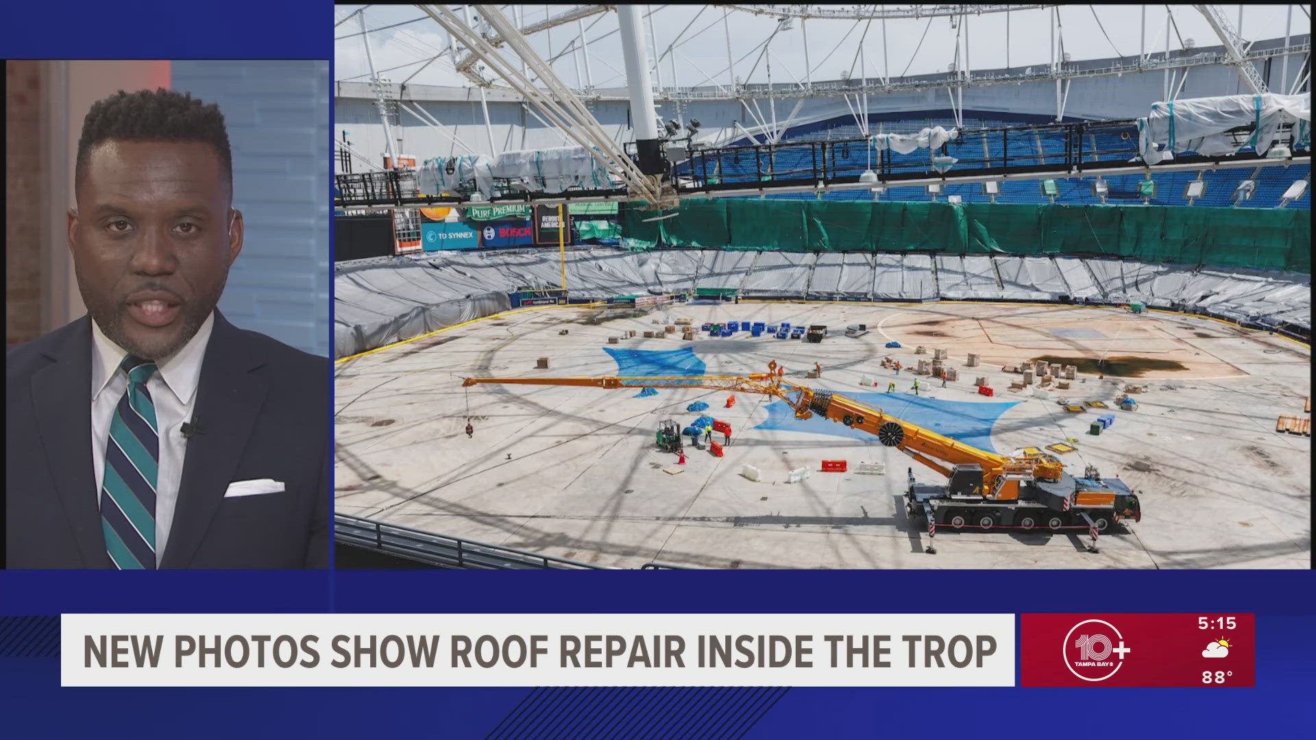 The current projection for repairs to be completed is by April 2026.