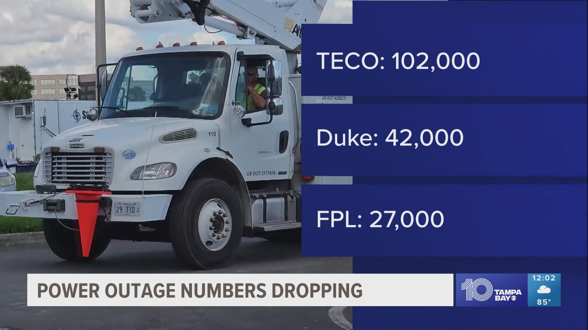 About 200,000 Florida residents remain without power Tuesday morning in the aftermath of hurricanes Milton and Helene.