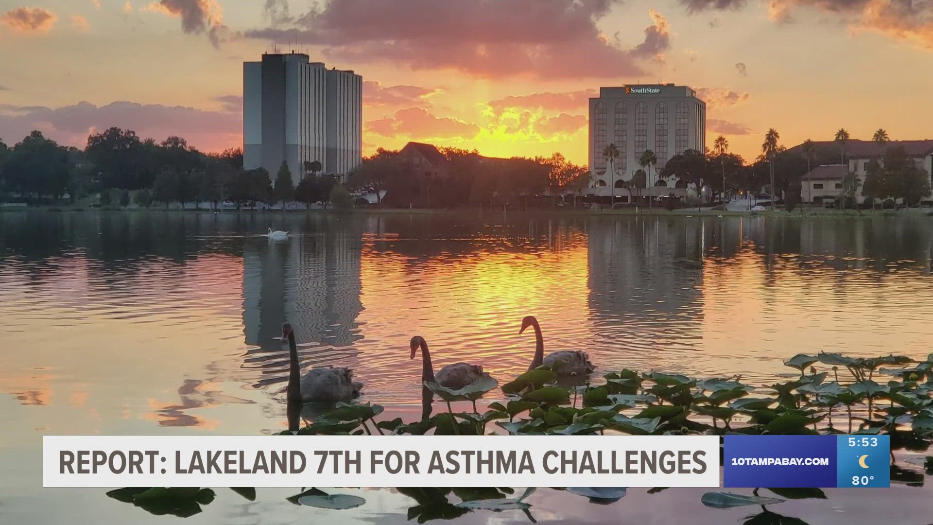 Lakeland came in at No. 7 in the Asthma and Allergy Foundation of America's report.