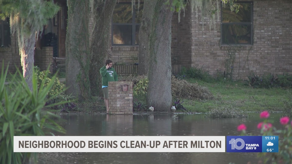 People in Dover still cut off by flooded roads a week after Milton
