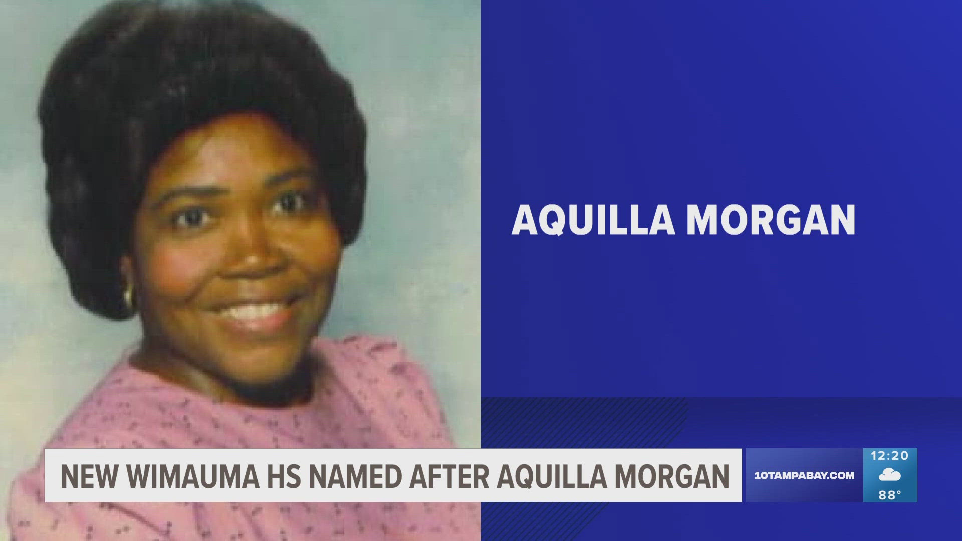 Morgan served with the district for 40 years and was the first Black teacher at Wimauma Elementary School.