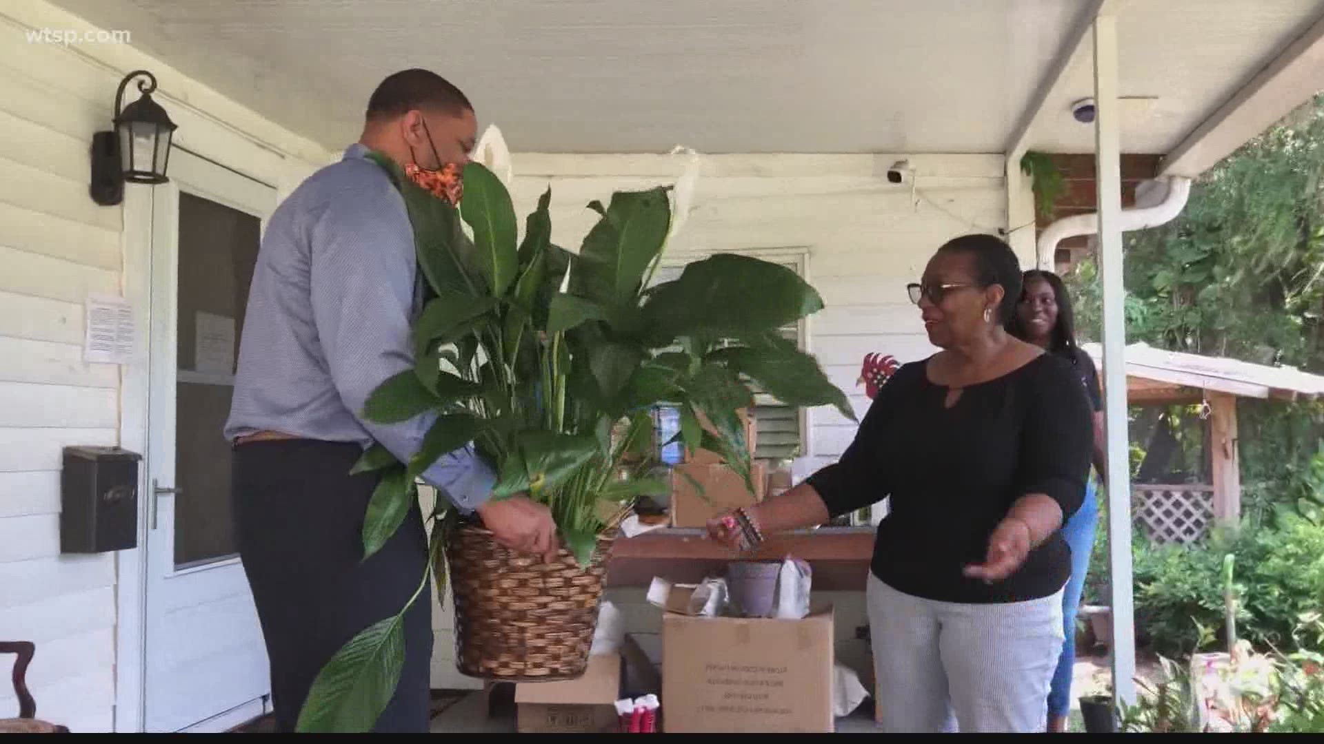 Gary Hartfield delivers items of encouragement to assisted living facilities to honor the loving legacy of his sister.