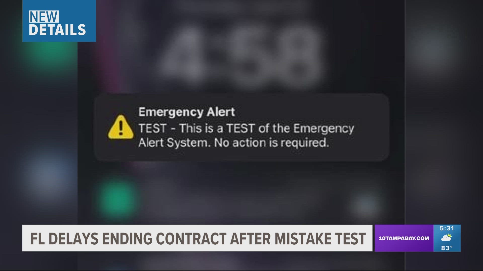 The state is extending its deadline to terminate so it isn’t left without a warning system during hurricane season.