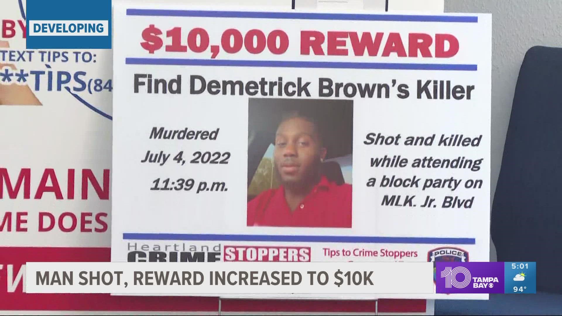 The family of 26-year-old Demetrick Brown asked anyone who knows anything to speak up.