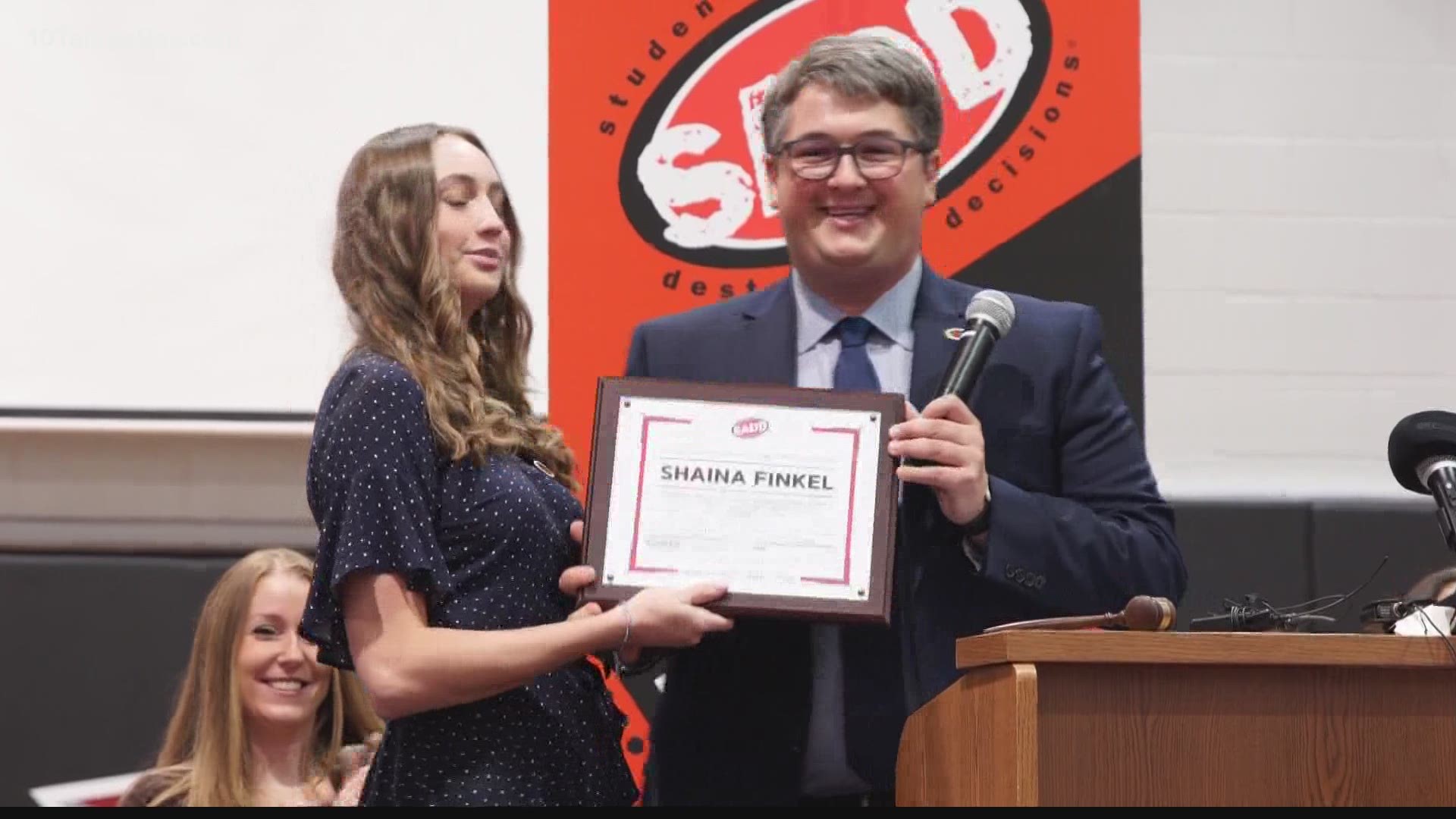 Shaina Finkel, a rising senior at Wiregrass Ranch High School was inducted as the president for Students Against Destructive Decisions on July 28, 2021.