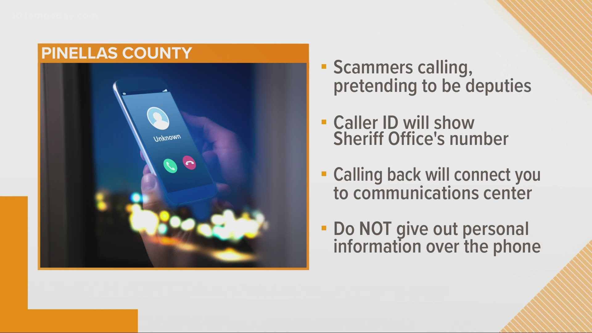 Don't give out personal information over the phone.