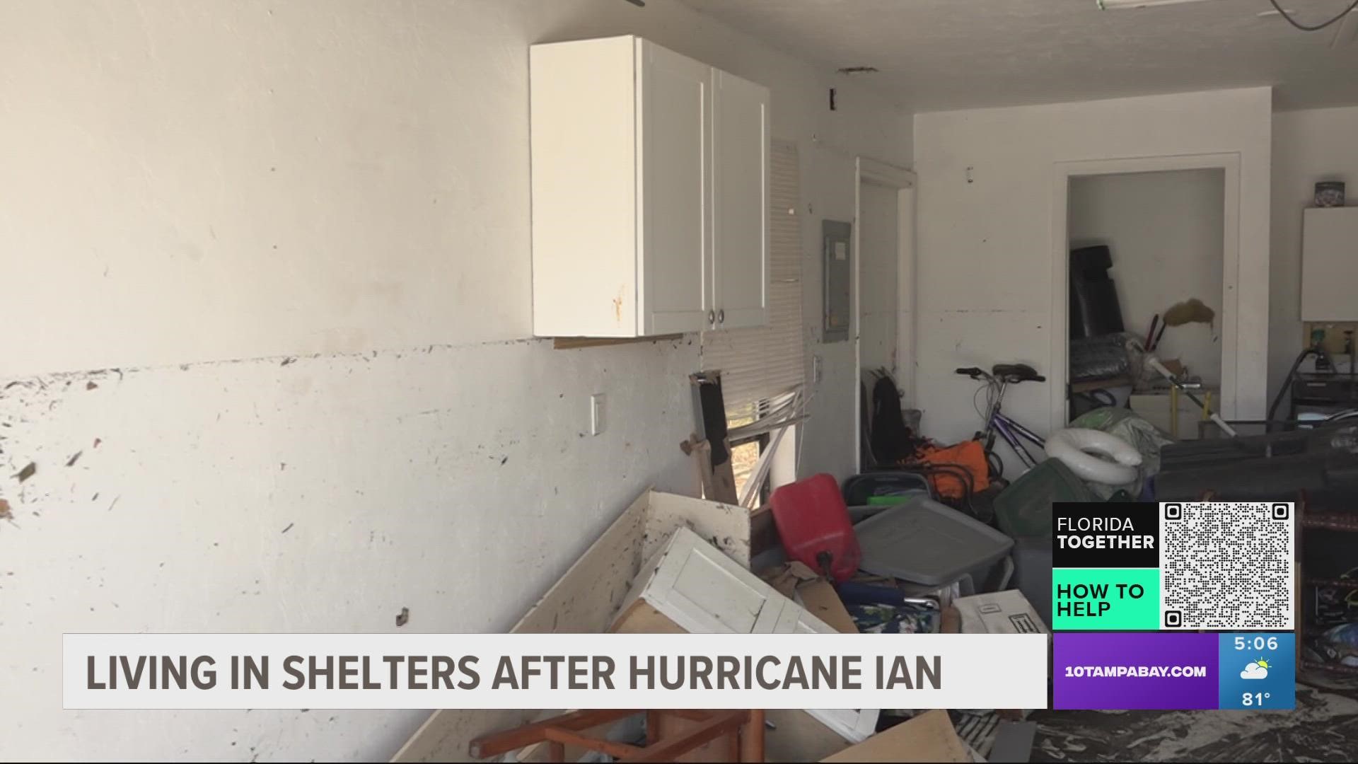 He stayed behind and sheltered in place to look out for his 60-year-old roommate. He also had his dog and a friend's dog at the time that water rushed in.