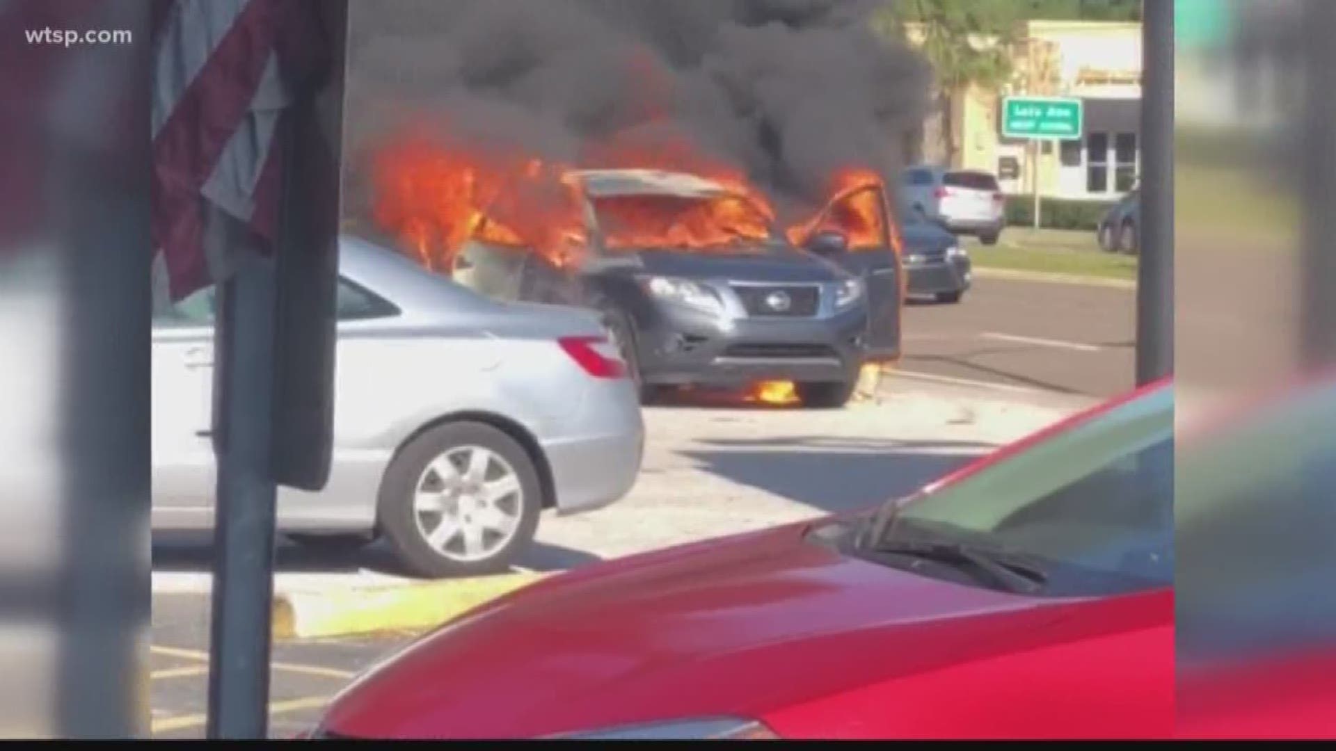 Tampa police said an SUV full of ammunition caught fire Wednesday and shut down Kennedy Boulevard in Tampa.

Police said, as the vehicle burned, the ammo inside went off and made a noise like fireworks. 

The driver, who is a detective from the Tarpon Springs Police Department, told Tampa police he was heading down Kennedy Boulevard when his air conditioner went out, and smoke started rising from the hood of his car.