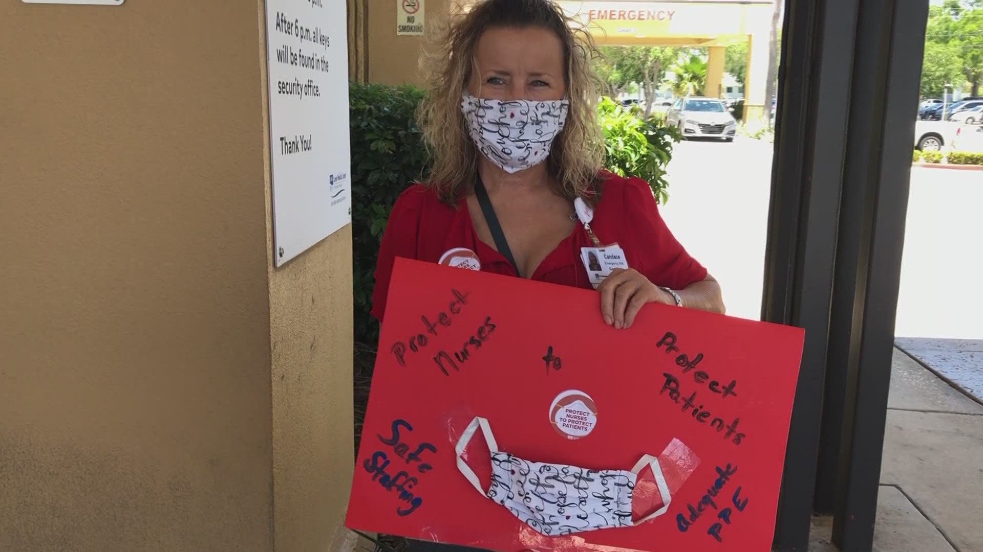 Local nurses participated in the nationwide "May Day" actions. Nurses at Largo Medical Center held a Unity Day for Safe Staffing and PPE.