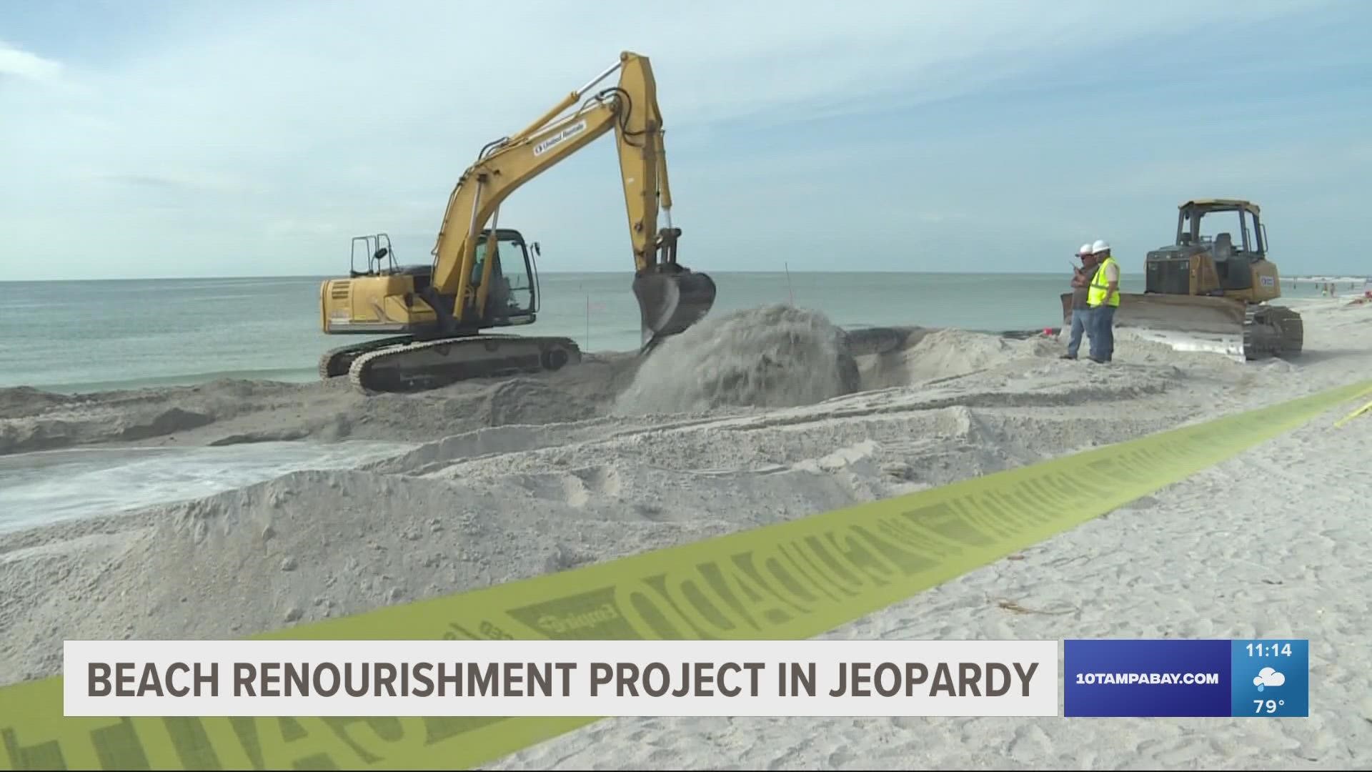 Every five to seven years, a stretch of Pinellas County beaches gets a visit from the Army Corps of Engineers to get more sand pumped into the beaches.