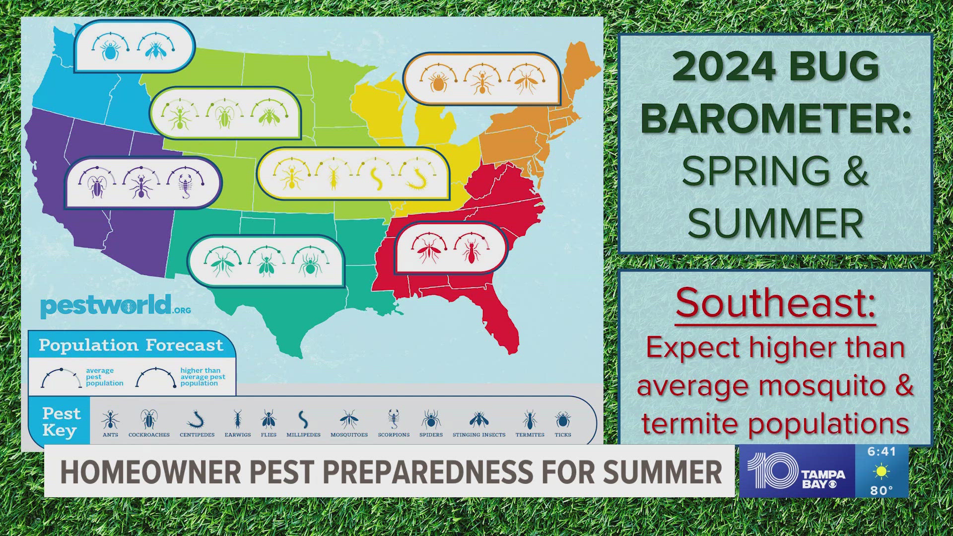 The National Pest Management Association revealed their "Bug Barometer" forecast for the summer season. Here's what you can do to avoid pests in your house.