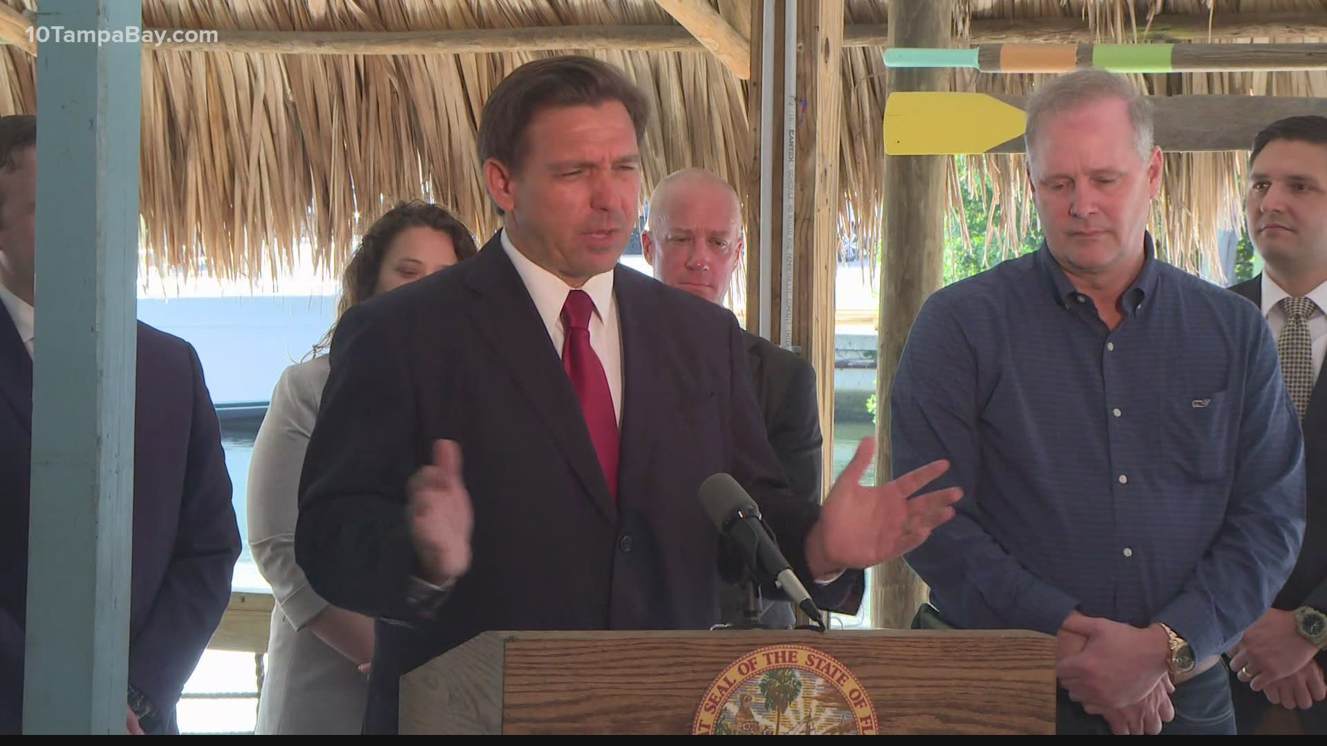 DeSantis cited the amount of Floridians vaccinated, the surplus of doses in the state and his want for people in the state to live freely.
