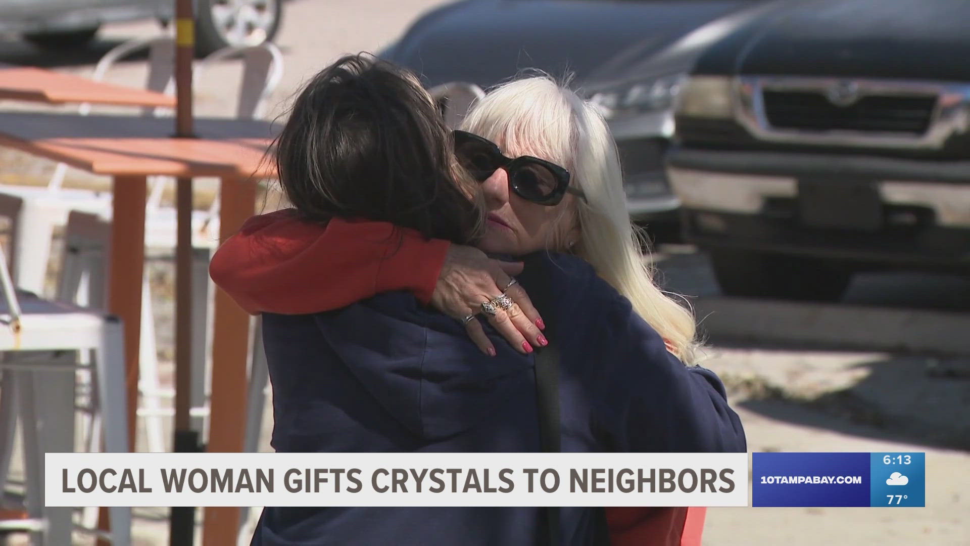 As the Gulfport community rebuilds after Milton, one business owner is spreading joy by gifting crystals to neighbors.