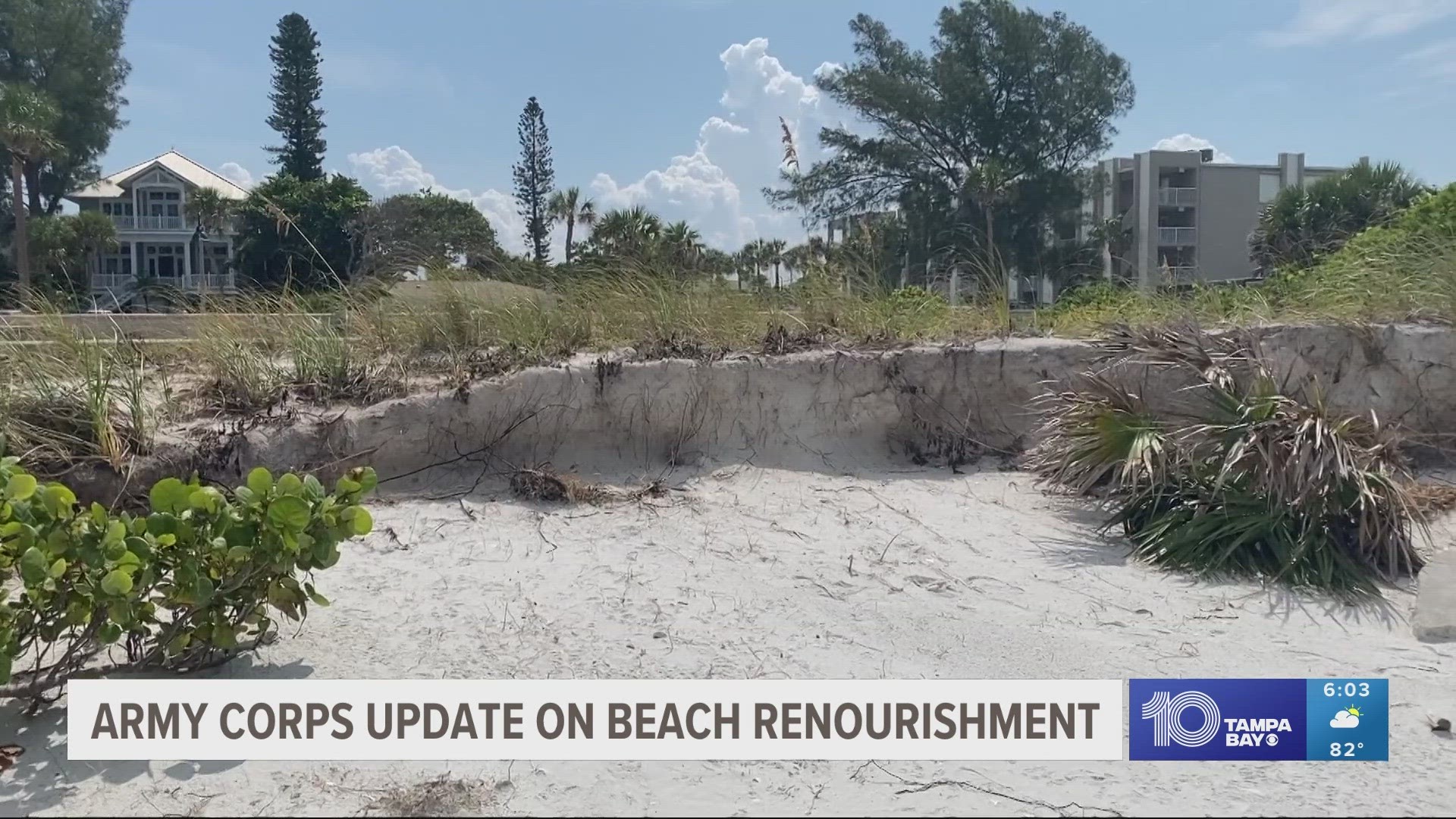 Some beach renourishment projects in Pinellas County have been delayed for years. Today, the Army Corps gave an update on where they stand.