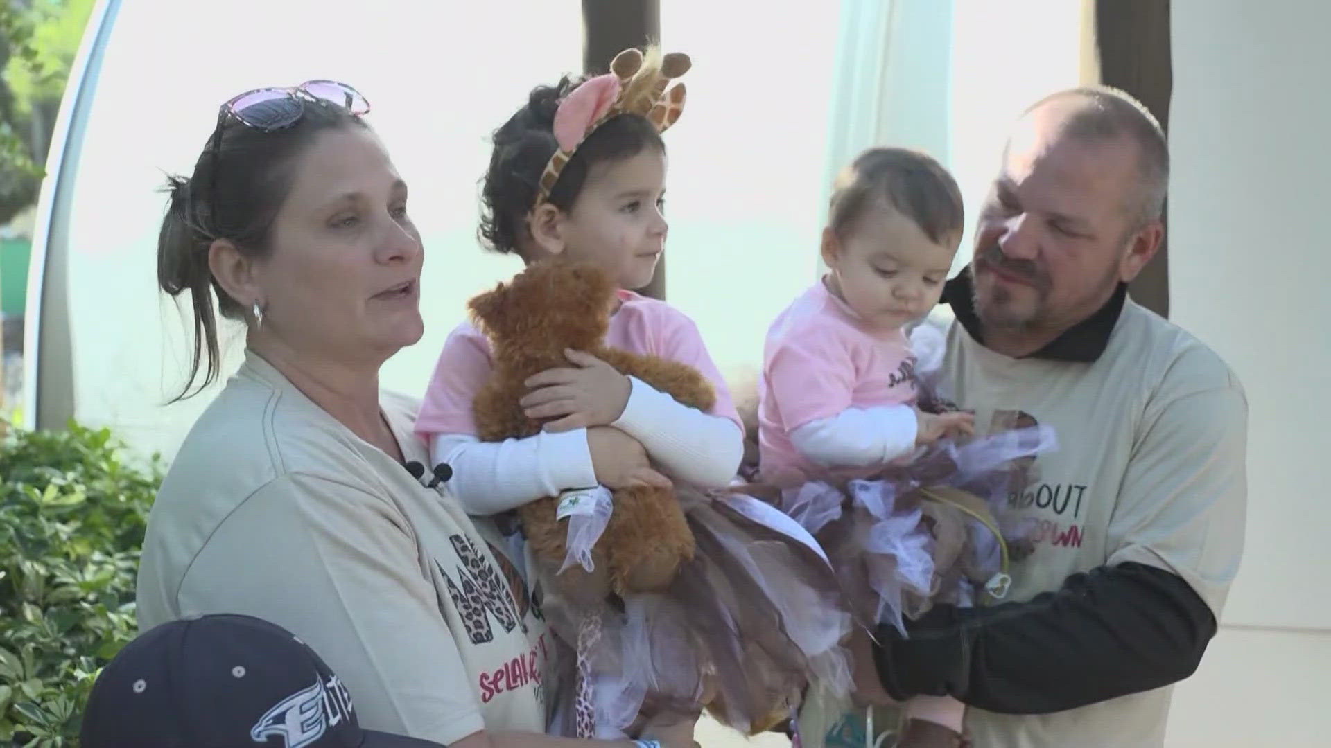 Dozens of foster kids joined their forever families at a National Adoption Day event at Busch Gardens.