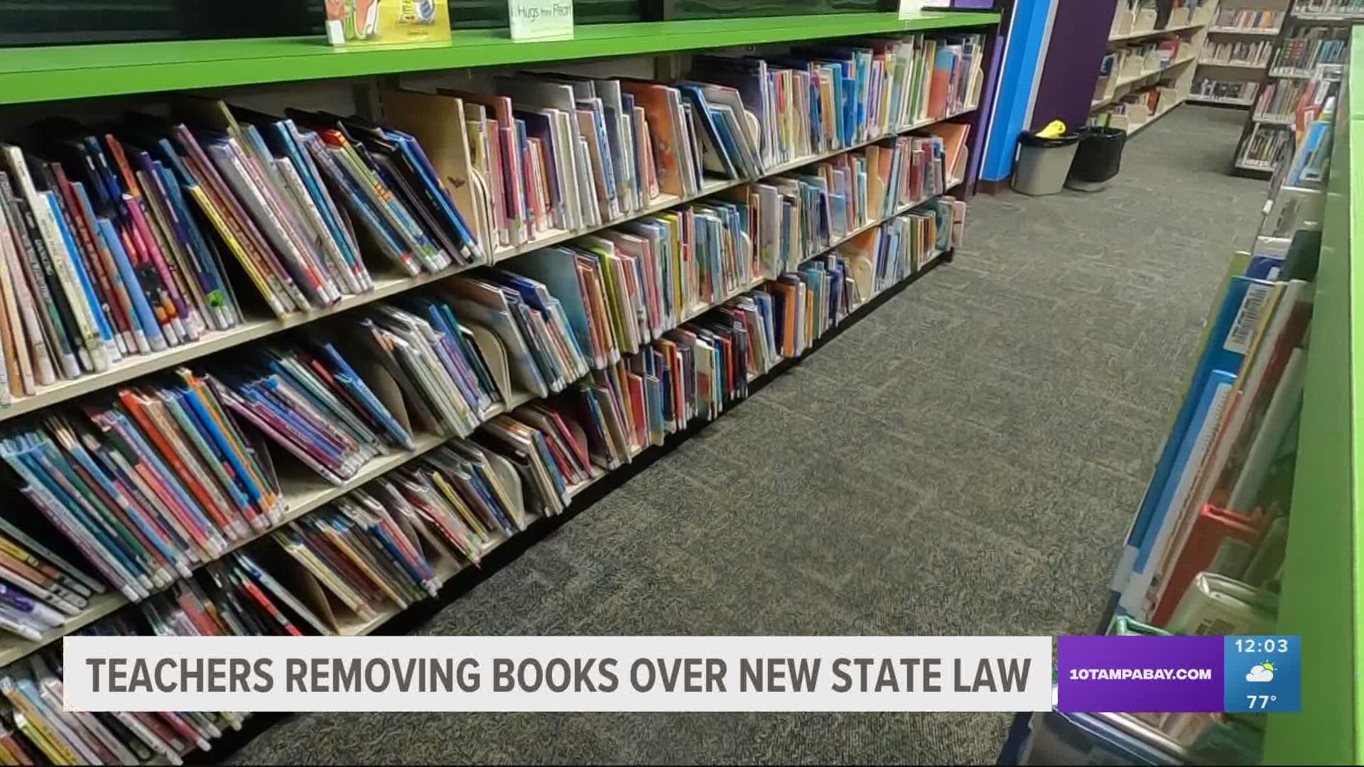 All districts now need to go though and develop a process to review teachers' classroom libraries.
If books aren't in compliance teachers could face a third-degree