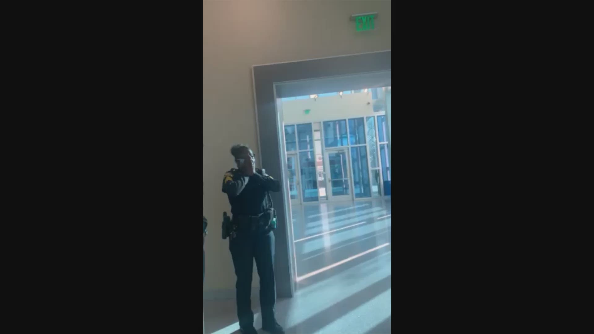 A solider surprises his mom, a St. Pete police sergeant, for the holidays. Video courtesy of Sasha Oliver.