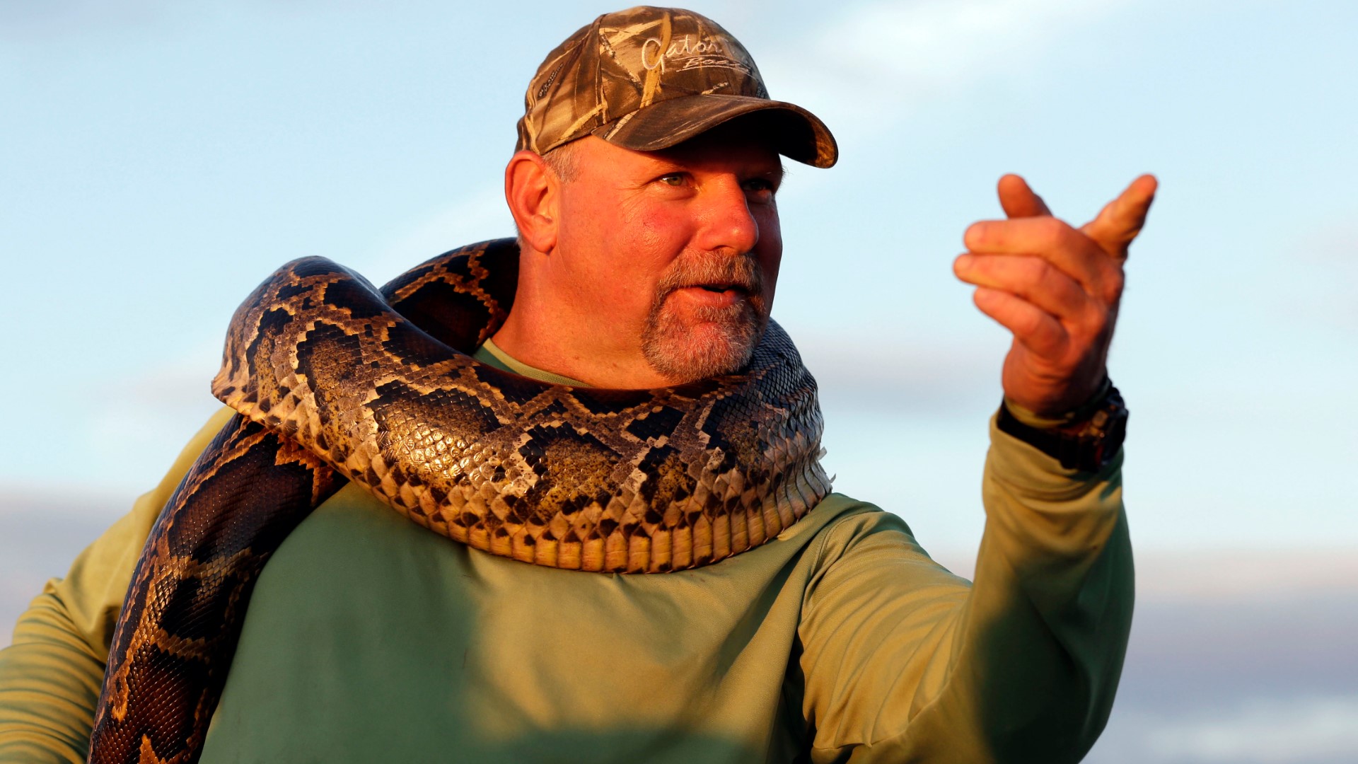 Florida Python Challenge winner Bill Booth