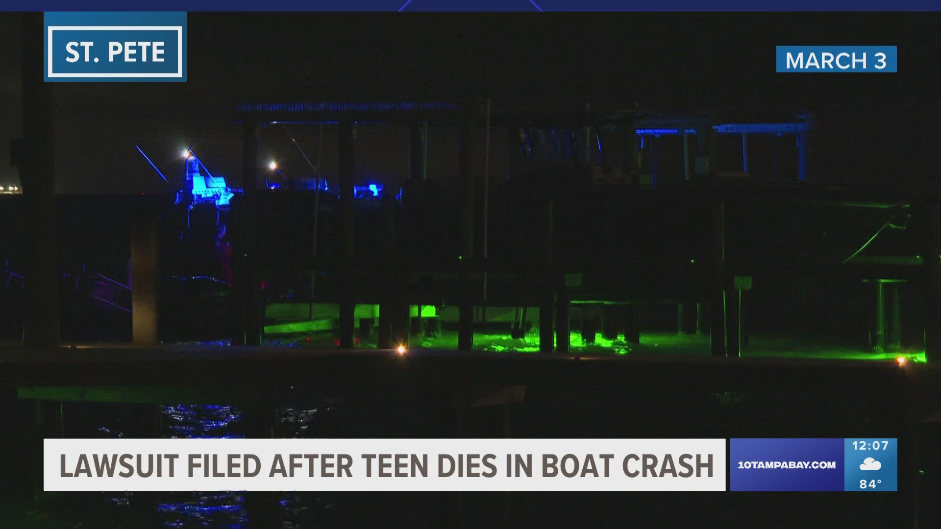 Collin Moorefield died from his injuries after he and the driver, also 15, were thrown from their boat, the "Key West" when it crashed into a dock in March.