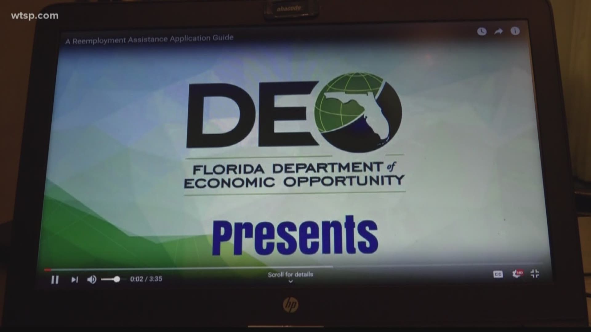 The website is running slower as the Florida Department of Economic Opportunity works to add servers and more employees.