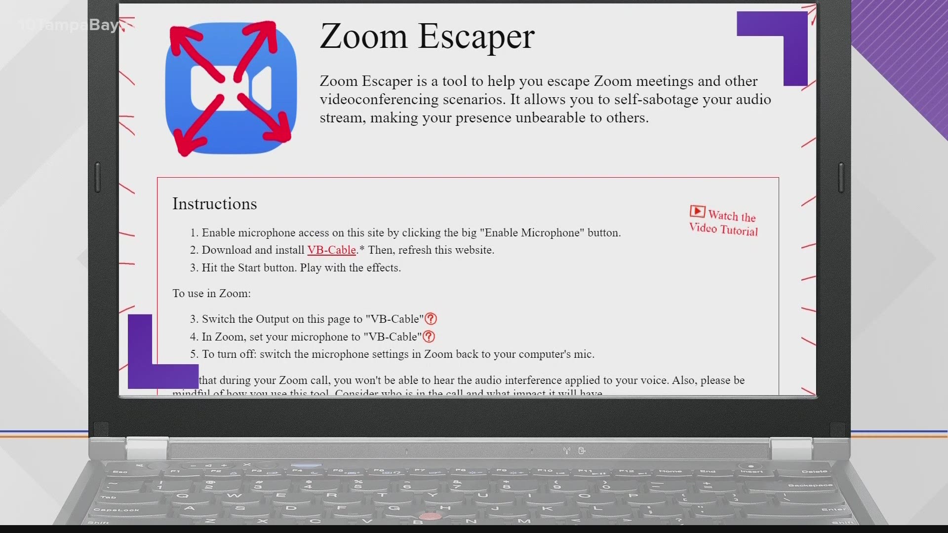 Zoom Escaper can help you get out of your meeting by playing sounds like a crying baby or a man weeping.