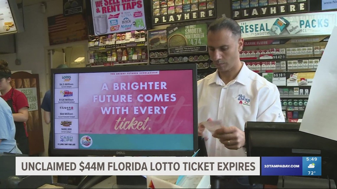 A 44M Florida lotto ticket has expired what happens next with all