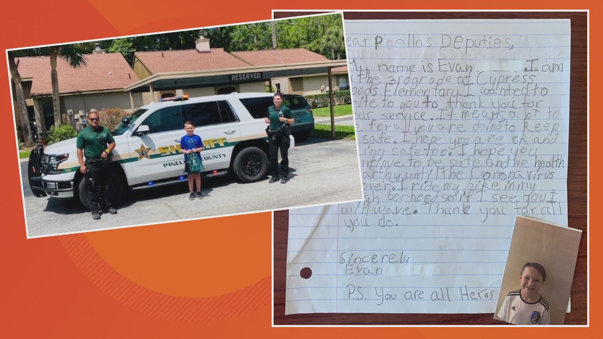 In return, deputies surprised him with a PCSO patch and swag bag.
