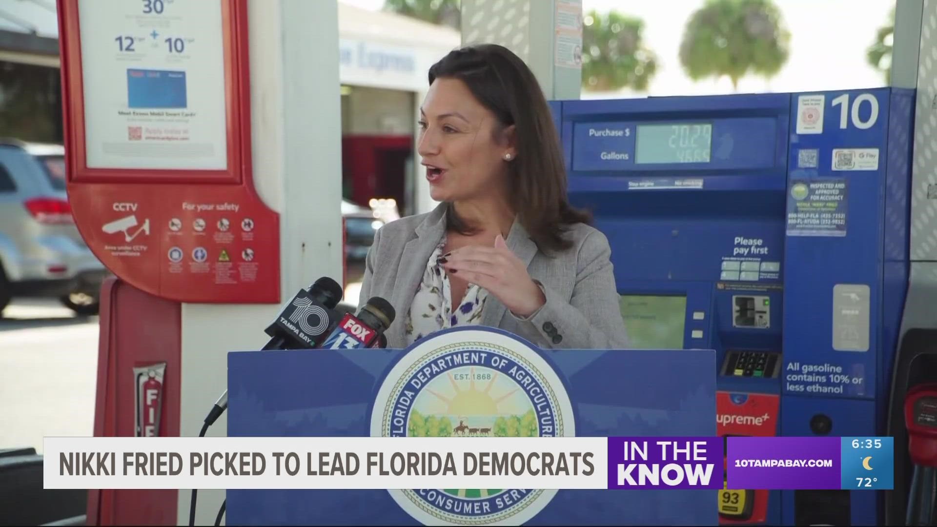 Nikki Fried, 45, outdistanced former state Sen. Annette Taddeo at a special meeting of party members in suburban Orlando, and will replace Manny Diaz.