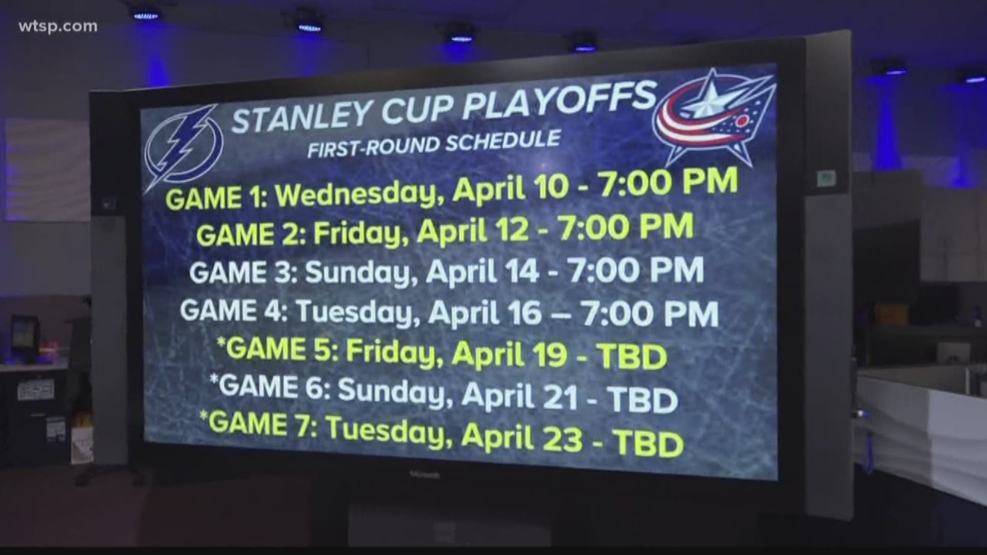 The Tampa Bay Lightning start their run for the Stanley Cup this week against Columbus.