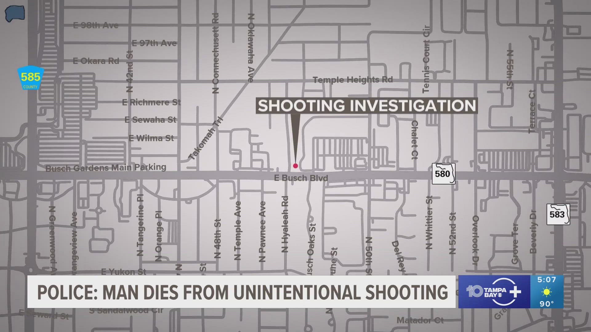 A man died after he was shot while he and his friend were handling a gun on Monday night, according to police.