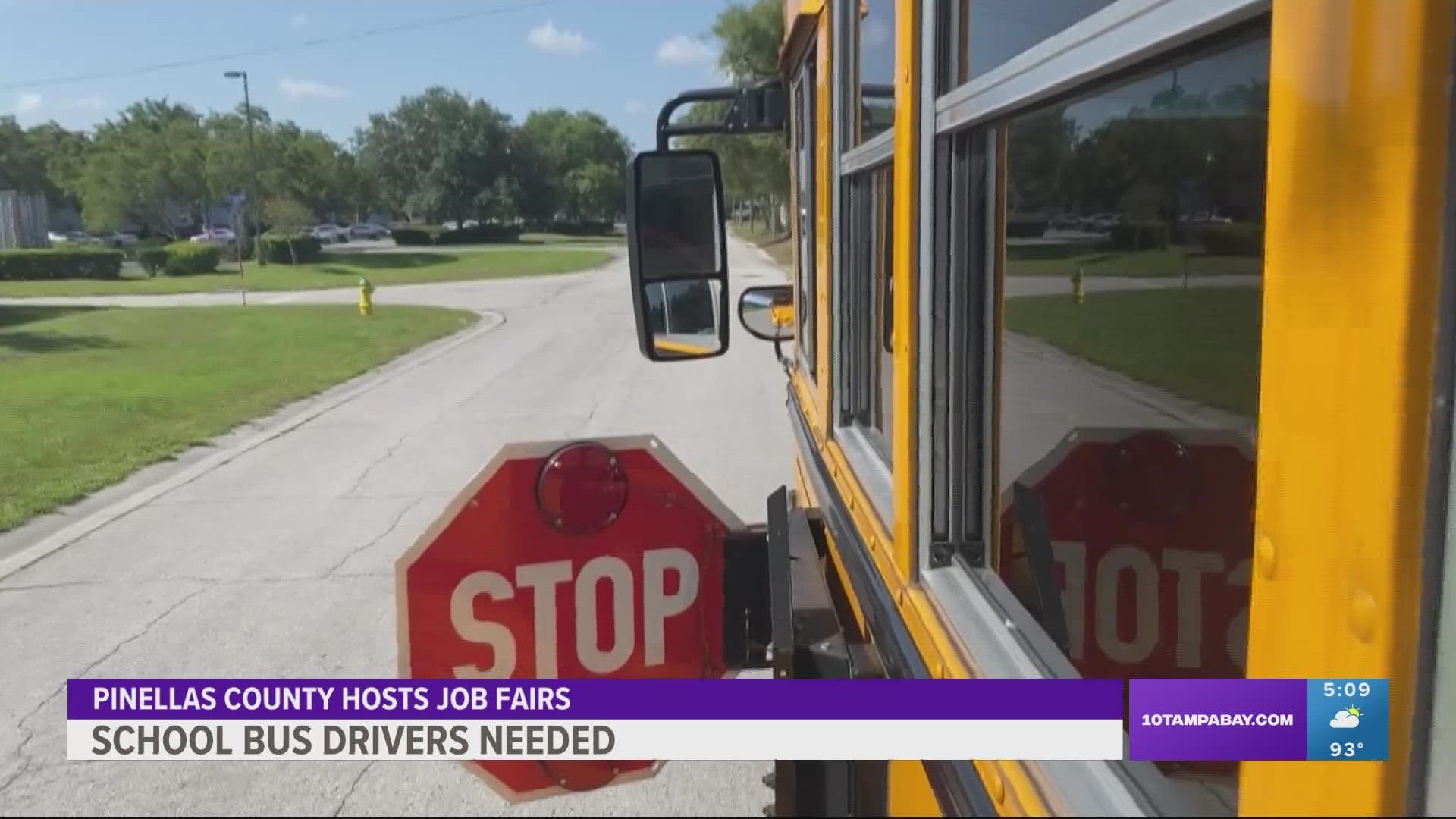 With the start of school looming, the school district is holding a series of job fairs to get more bus drivers behind the wheel.