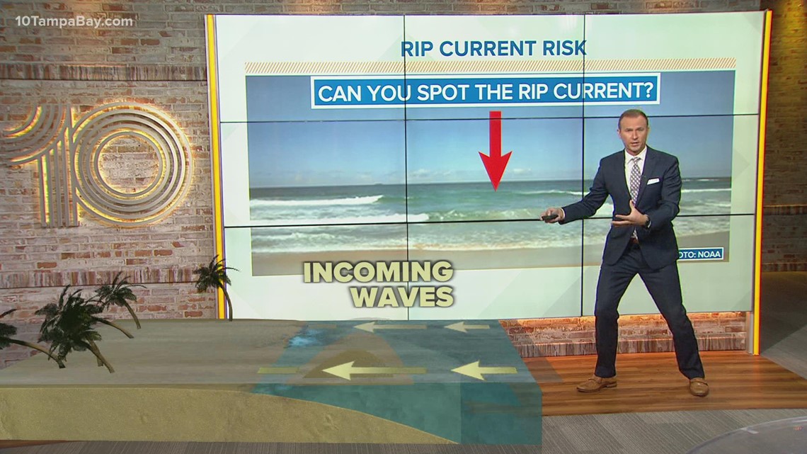 How to spot a rip current at the beach