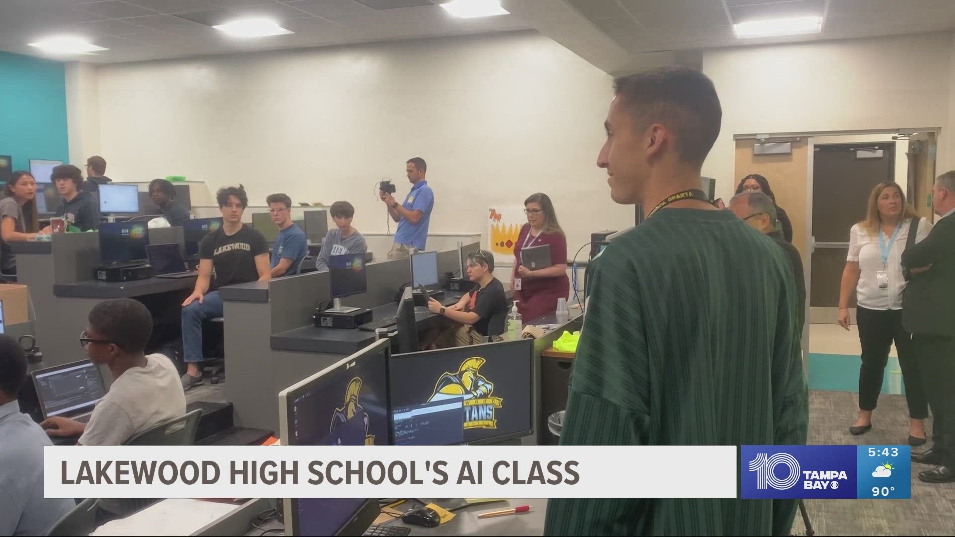 The technology surrounding artificial intelligence is new and changing. Students at a St. Pete High School are learning how it can be used and applied.
