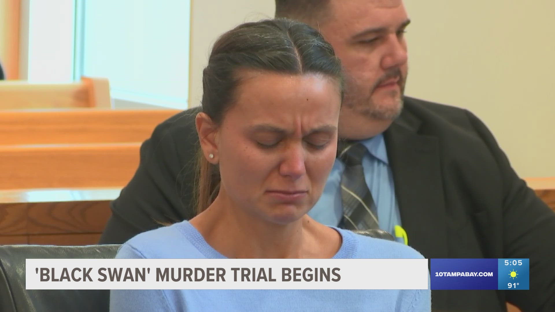 Jurors were seated Monday as Ashley Benefield, who claims self-defense in her husband's murder goes on trial. The case was featured on true crime series "48 Hours."