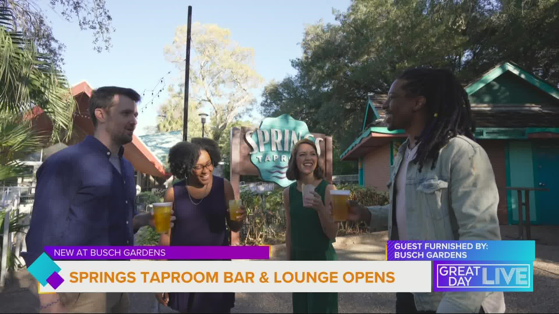 New at Busch Gardens:  Springs Taproom