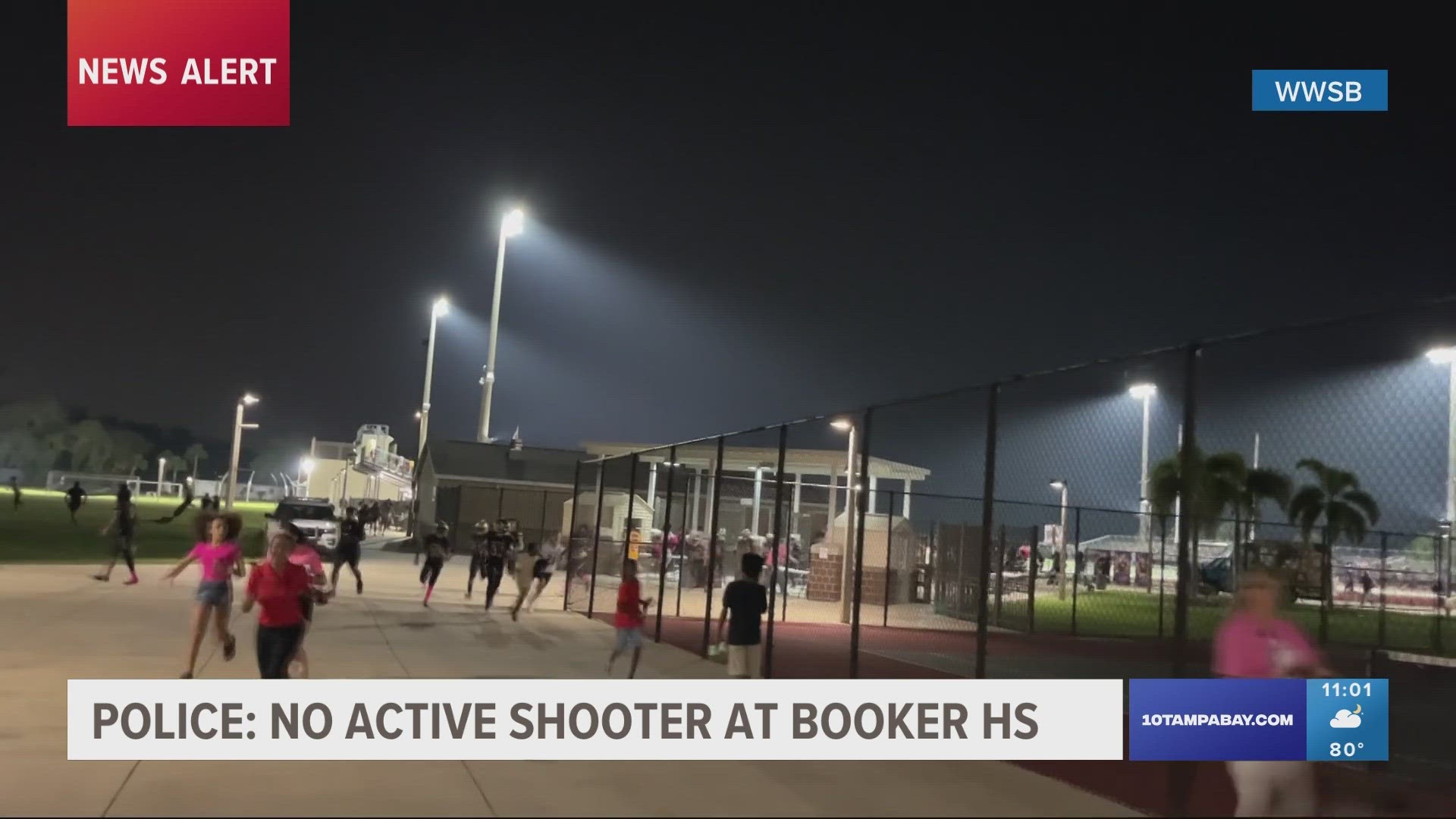 Police said there is no threat or active shooter at the high school.