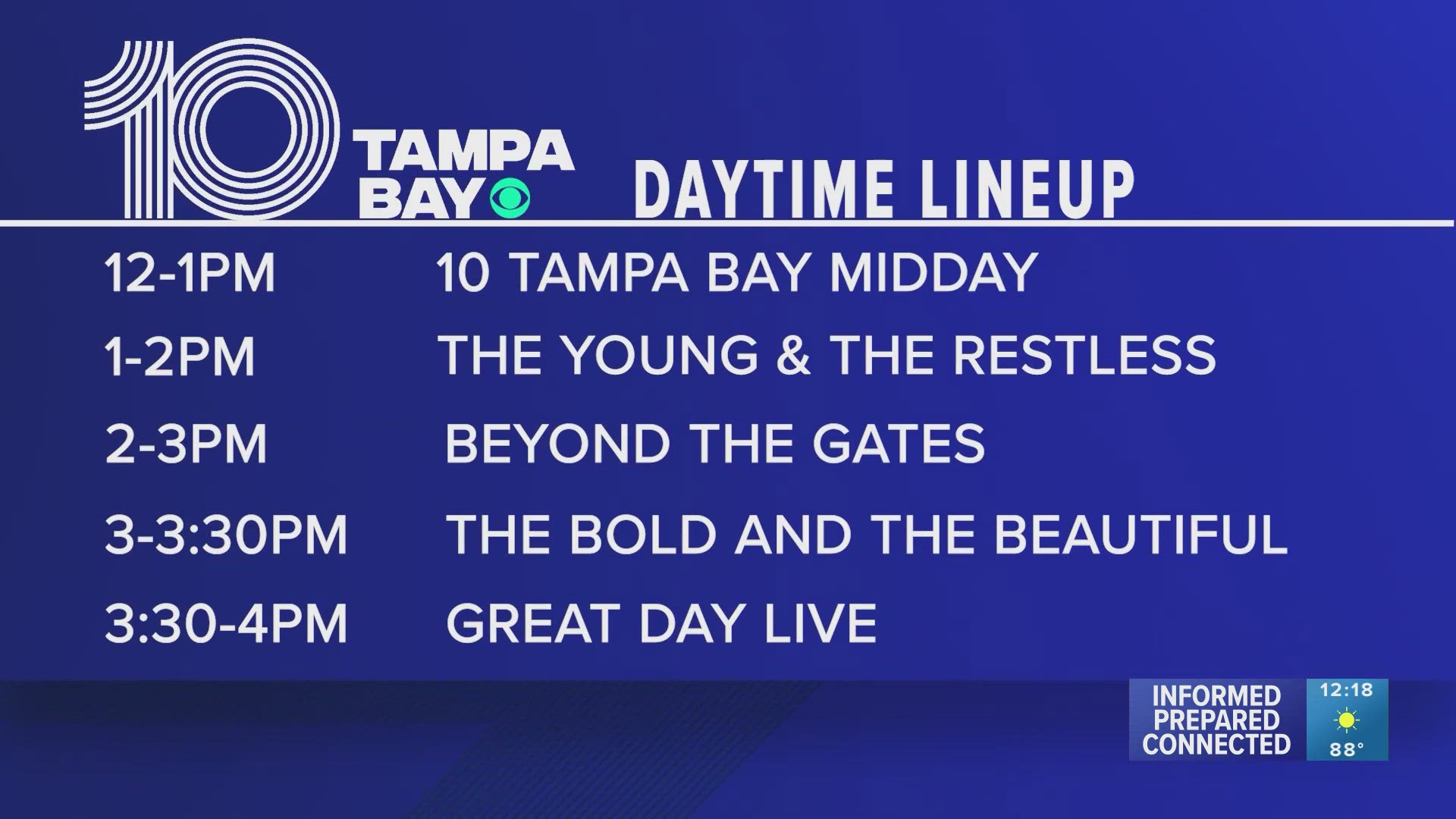 Your CBS daytime lineup will be shifting starting on July 7, 2025.