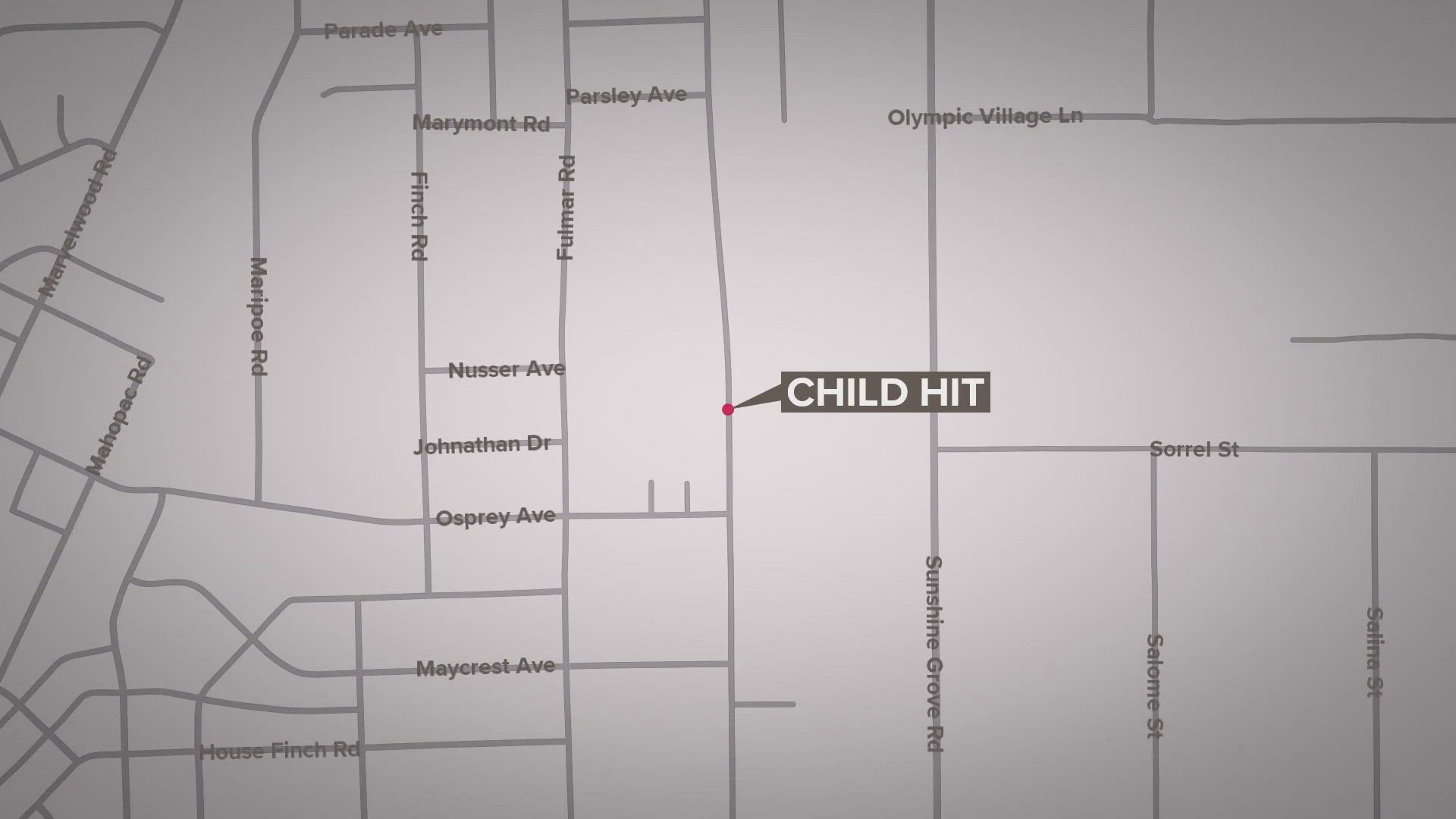The girl was walking home when a passing driver hit her. 