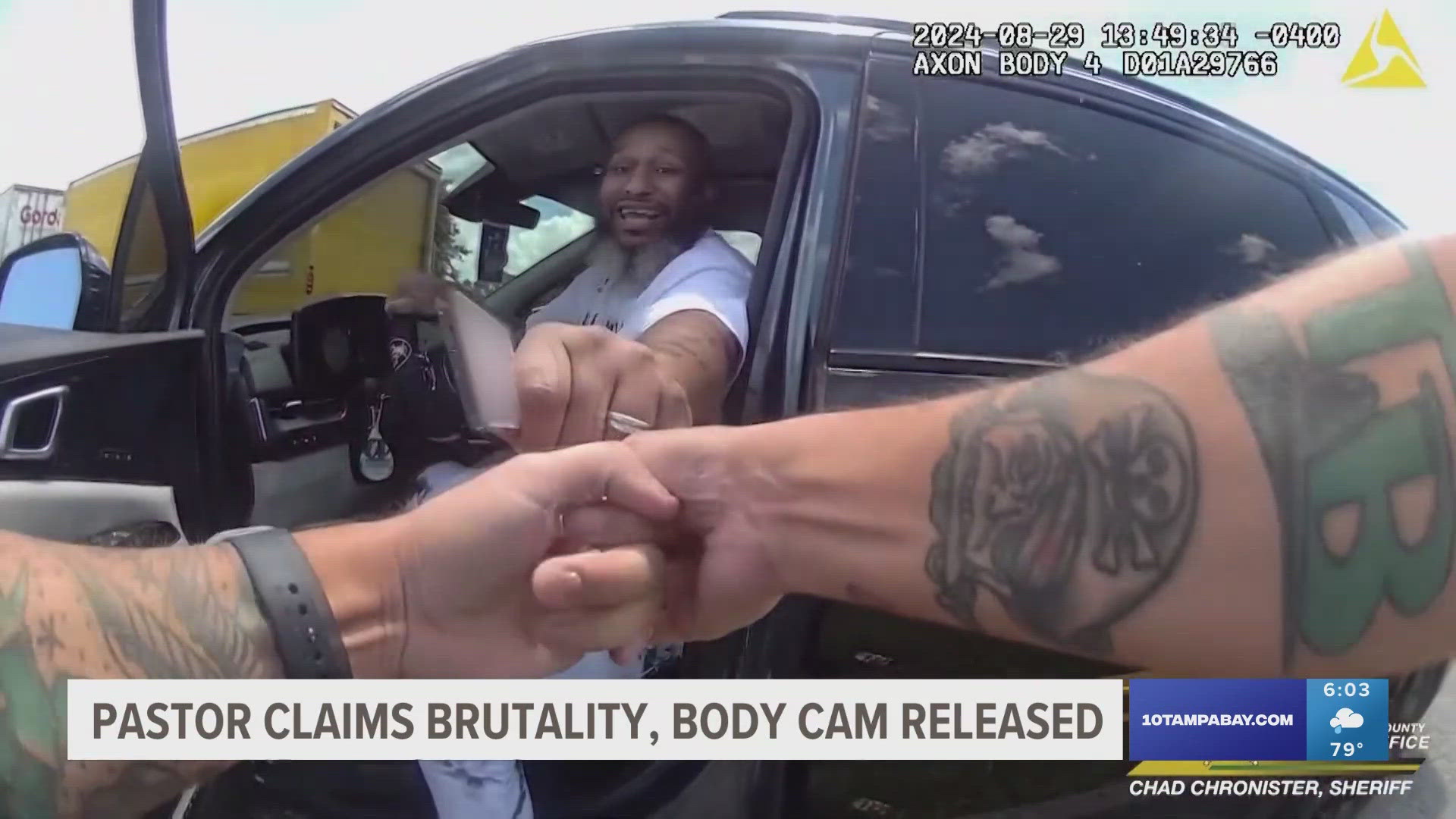 The co-founder of a Black Lives Matter chapter in Polk County is accusing a Hillsborough County Deputy of "brutally attacking him" during a traffic stop in August.