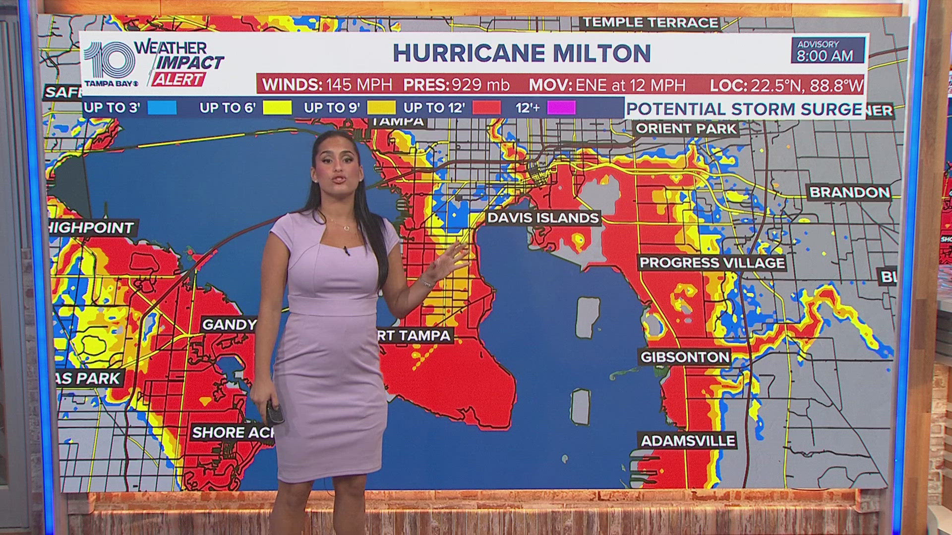 Meteorologist Amanda Pappas has the latest on Hurricane Milton as it continues its track toward the Tampa Bay area.