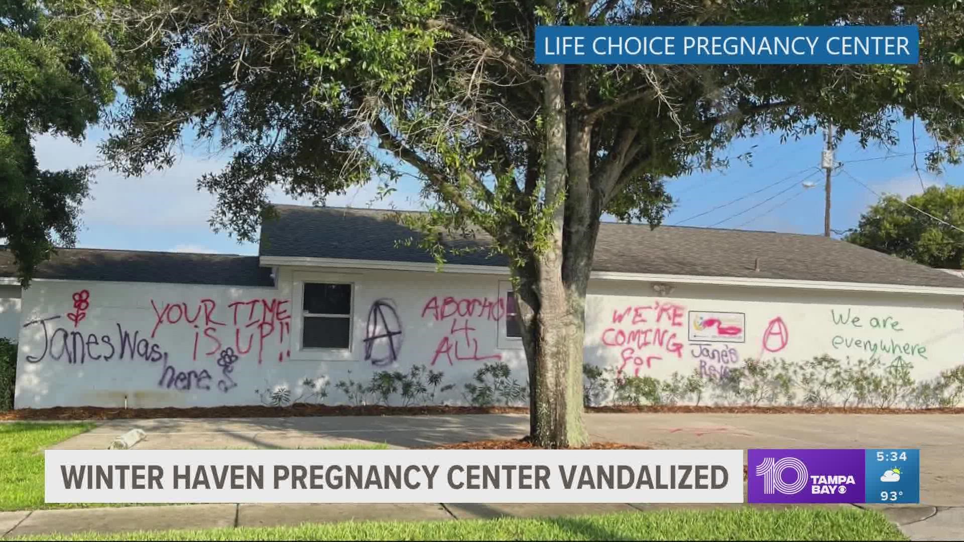 Jane's Revenge, reportedly a pro-abortion group, appeared to cite itself in the vandalism.