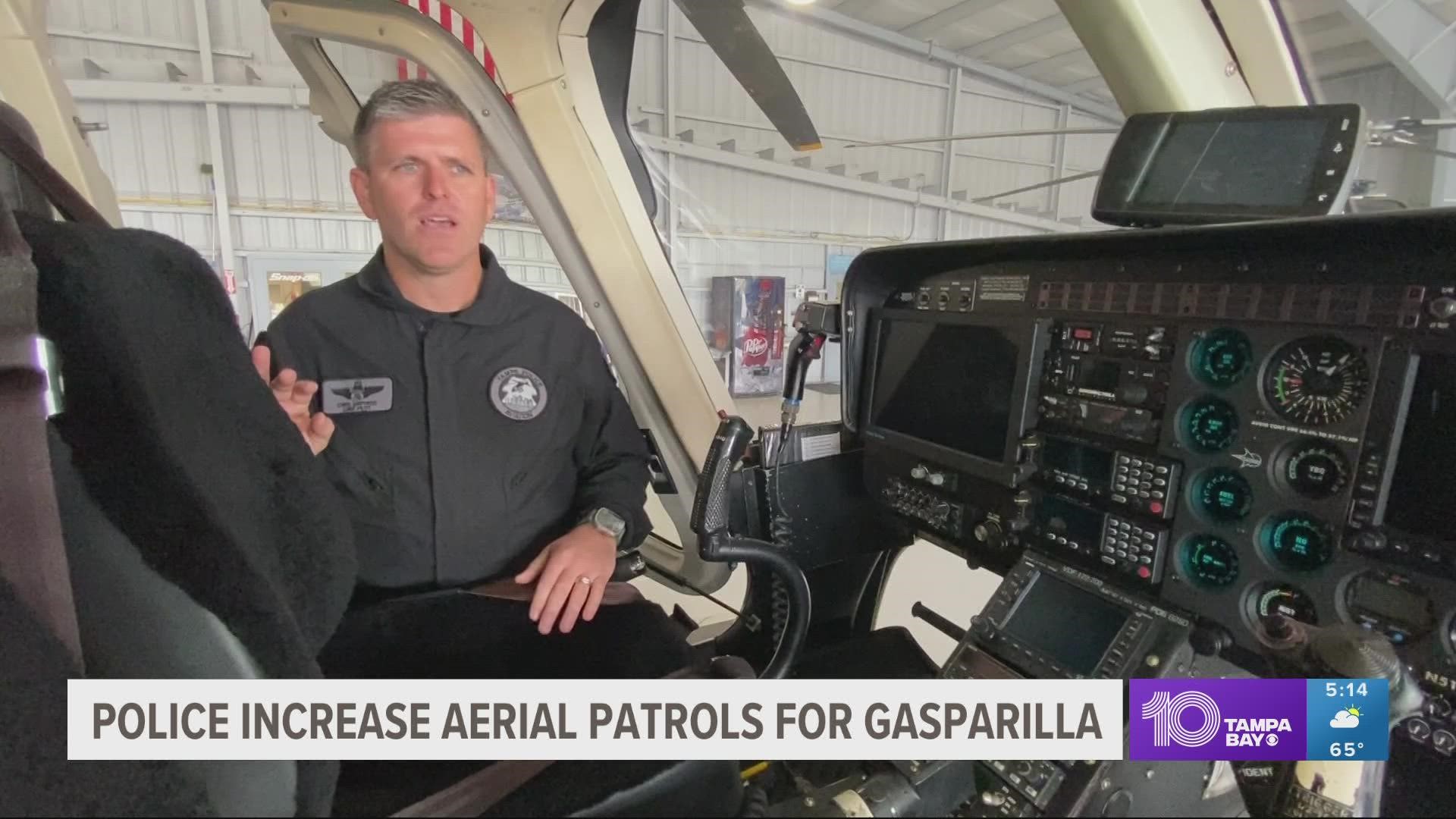 Tampa Police and the Hillsborough County Sheriff's Office will have multiple aircraft ready to go to keep people safe during Gasparilla.