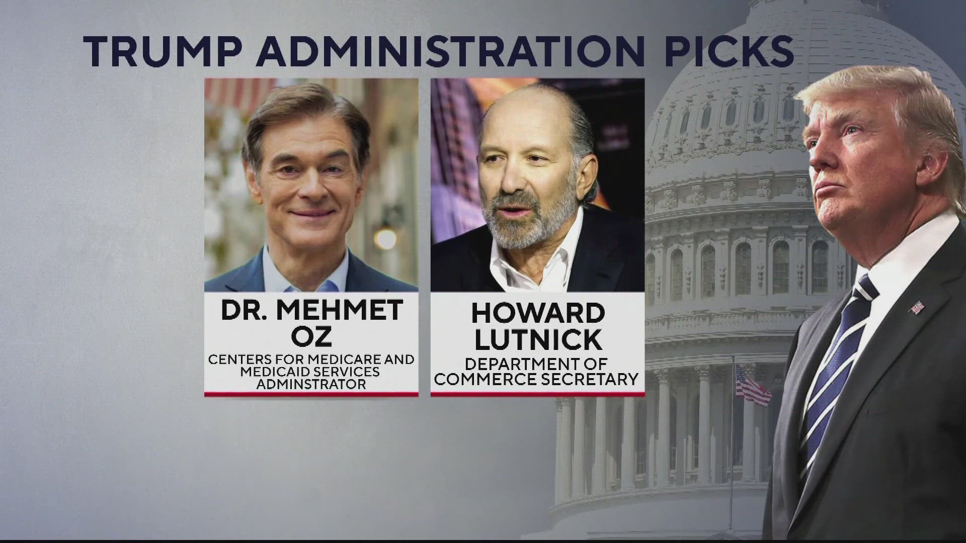 Trump tapped the former TV host and heart surgeon as the administrator for the Centers of Medicare and Medicaid Services.