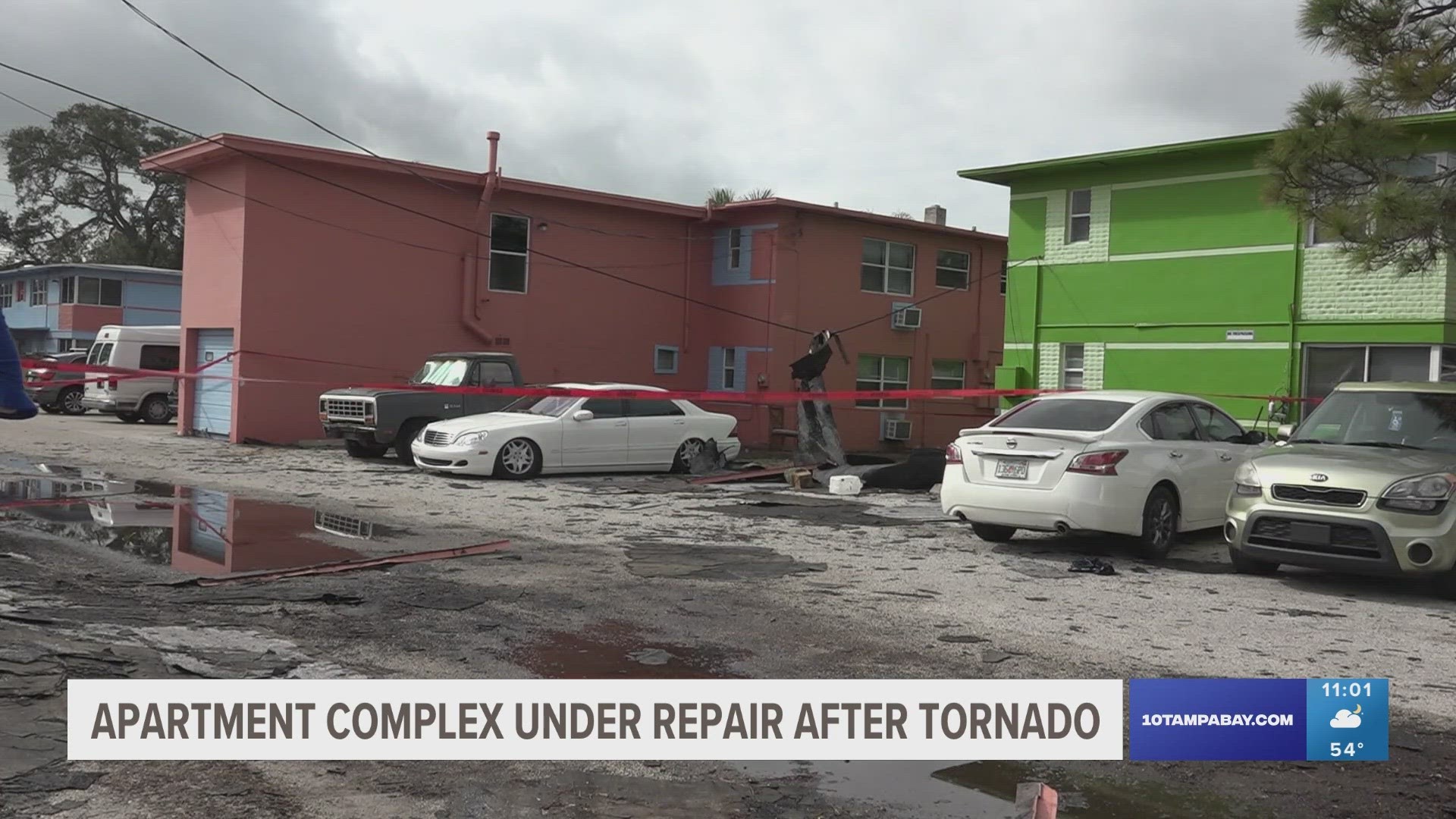 The electricity is back on after a tornado ripped through the area knocking out the power.