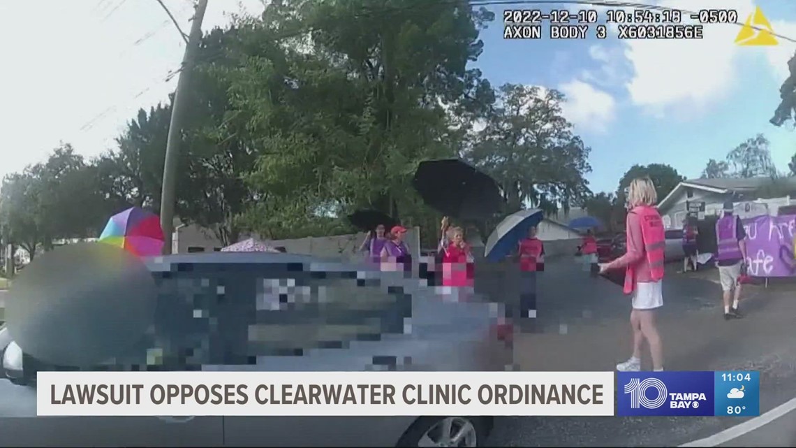 Abortion opponents file lawsuit against Clearwater over 'buffer zone' at abortion clinic