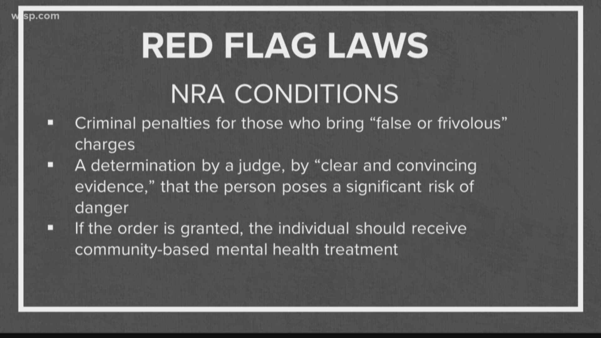 Mass shootings in El Paso, Texas, and Dayton, Ohio, have reignited the debate over so-called "red flag laws" across the country.

Florida already has a "red flag law" on the books as part of the Marjory Stoneman Douglas High School Public Safety Act passed by lawmakers after the Parkland shooting. But a bill filed this week would expand the scope of Florida's law to allow family members to petition courts for risk protection orders.