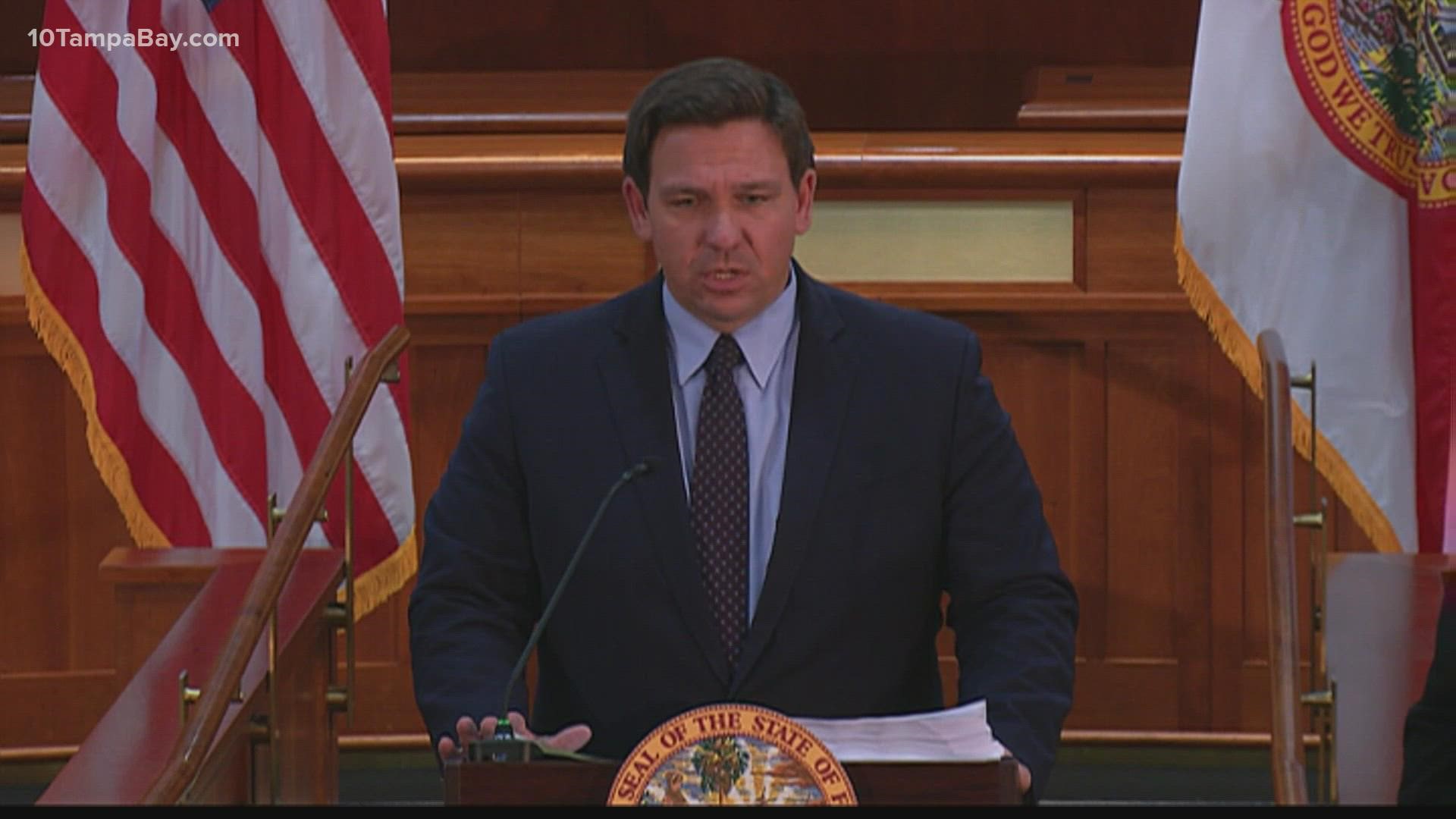 Gov. Ron DeSantis and Attorney General Ashley Moody said the state plans to sue the federal government after OSHA announced new vaccination rules for employers.